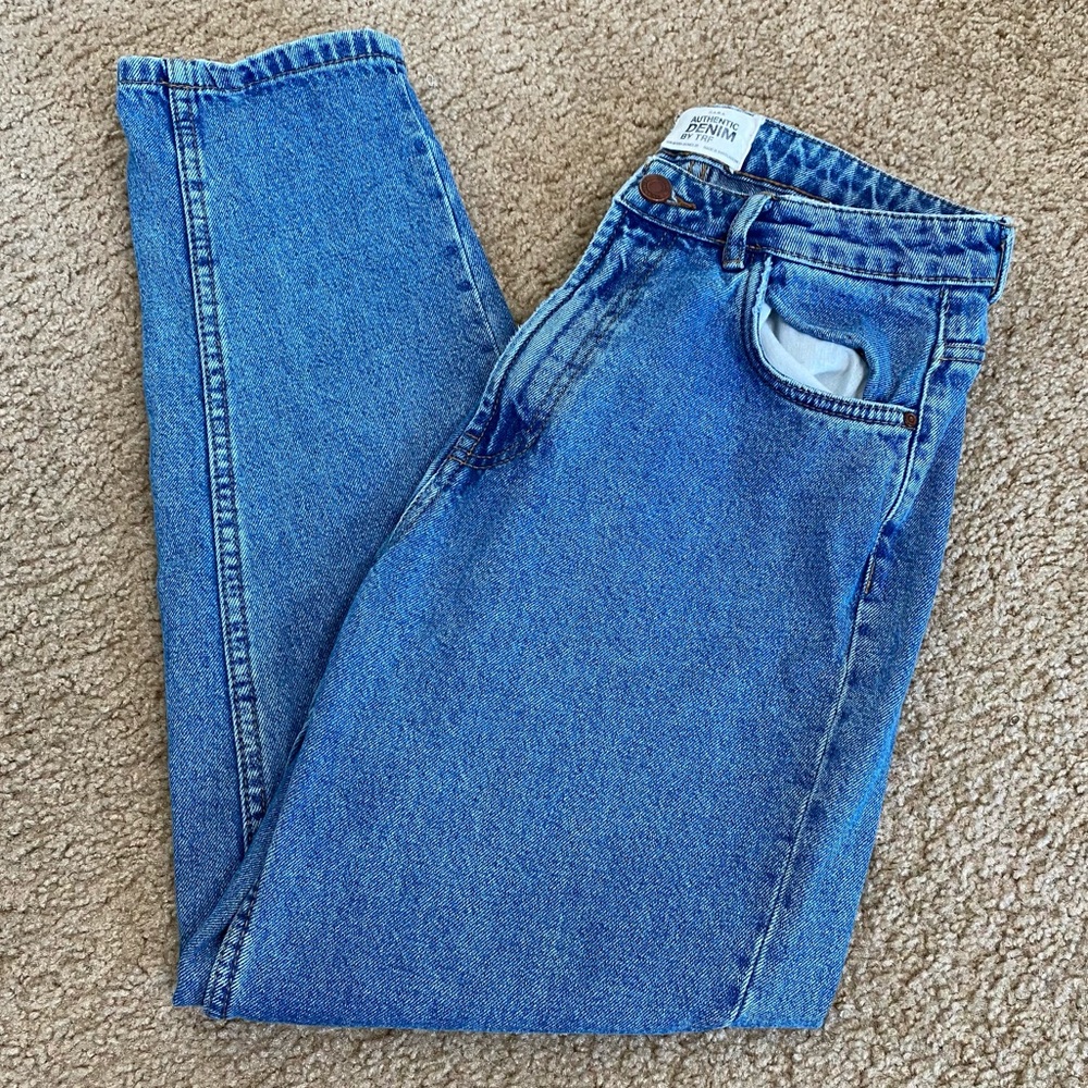ZARA AUTHENTIC DENIM 100% COTTON MOM JEANS 28 - Picture 3 of 8